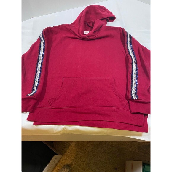Wonder nation Red hooded sequins jacket with pockets Medium 7-8 girls - Picture 9 of 9